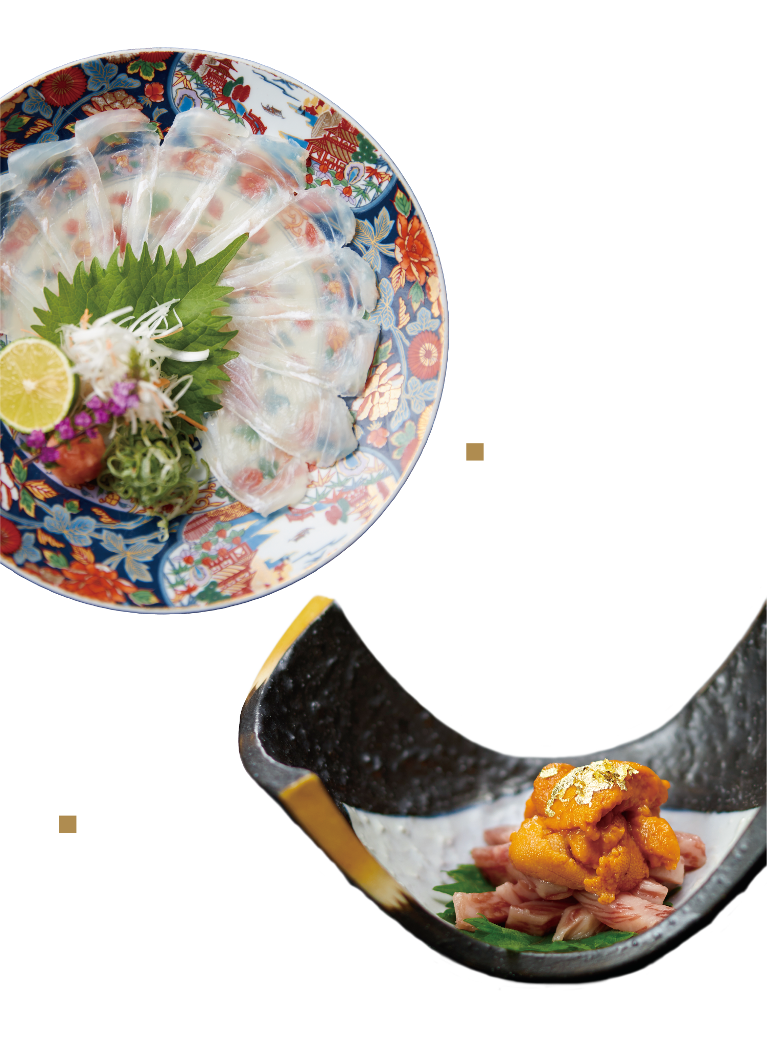 ◼てっさ：¥2,500（¥2,750）◼特撰うにく：¥1,500（¥1,650）